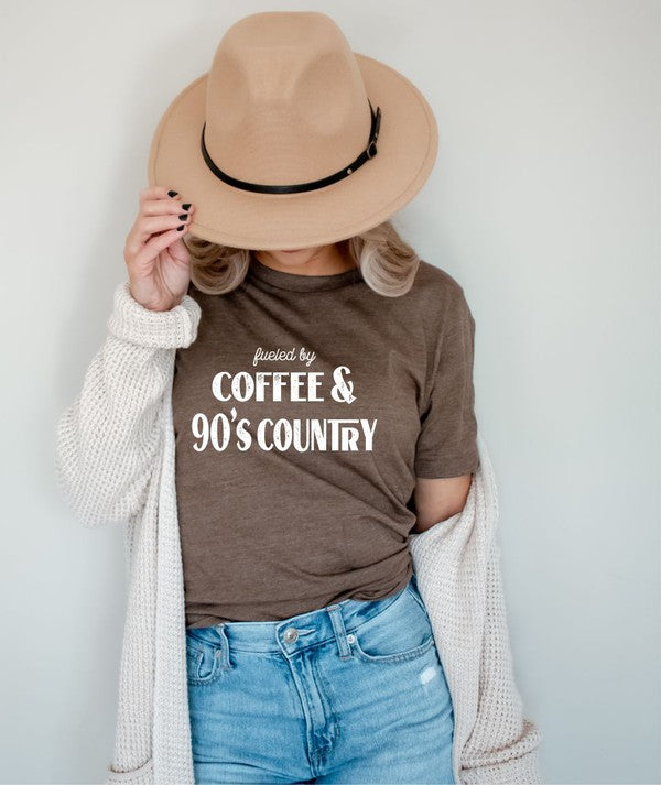 Fueled by Coffee and 90s Country Graphic Tee