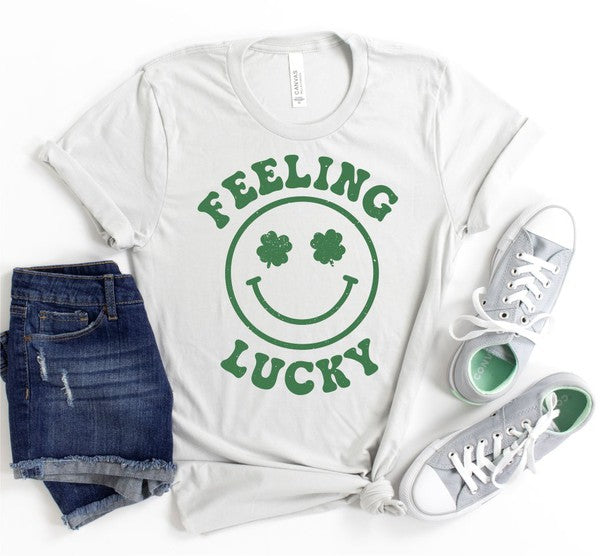 Shamrock Smile Feeling Lucky Graphic Tee