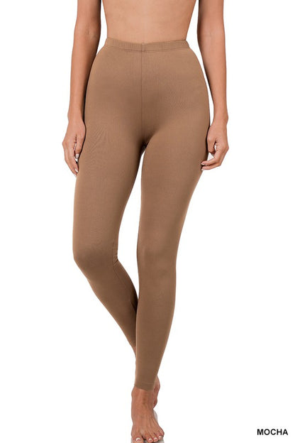 Brushed DTY Microfiber Full-Length Leggings