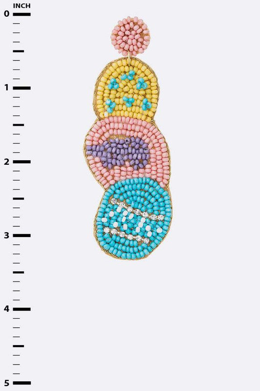 Easter Eggs Beaded Iconic Earrings