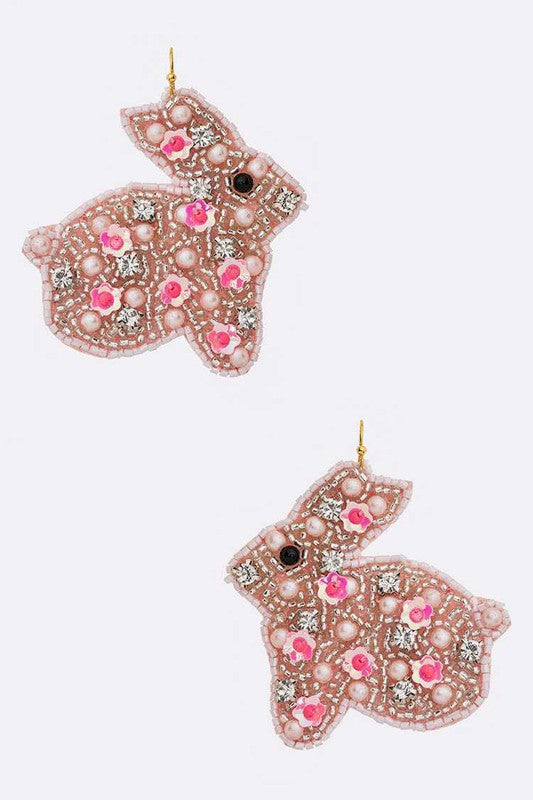 Bunny Beaded Iconic Earrings