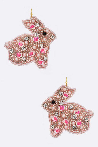 Bunny Beaded Iconic Earrings